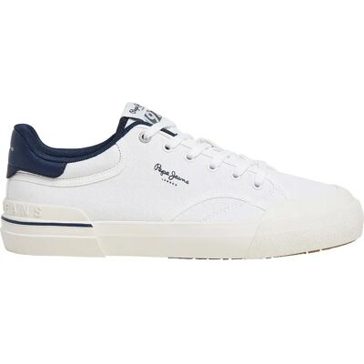 Pepe Jeans Baskets Nolan Basic White EU 45 Homme - Publicité Pepe Jeans Baskets Nolan Basic White EU 45 Homme - Publicité