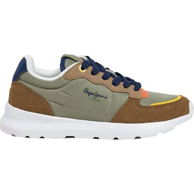 Pepe Jeans Baskets Teagan Bass Dark Olive Green EU 36 Garçon - Publicité Pepe Jeans Baskets Teagan Bass Dark Olive Green EU 36 Garçon - Publicité