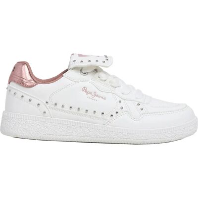 Pepe Jeans Baskets Ball Studs Mousse White EU 39 Fille - Publicité Pepe Jeans Baskets Ball Studs Mousse White EU 39 Fille - Publicité