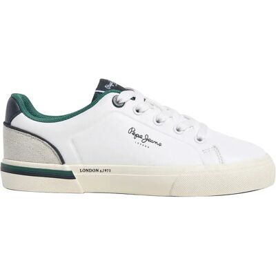 Pepe Jeans Baskets Kenton Campus Off White EU 35 Garçon - Publicité Pepe Jeans Baskets Kenton Campus Off White EU 35 Garçon - Publicité