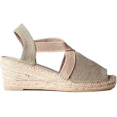 Toni Pons Sandales Compensées En Sparte Breda-v Khaki EU 35 Femme - Publicité Toni Pons Sandales Compensées En Sparte Breda-v Khaki EU 35 Femme - Publicité