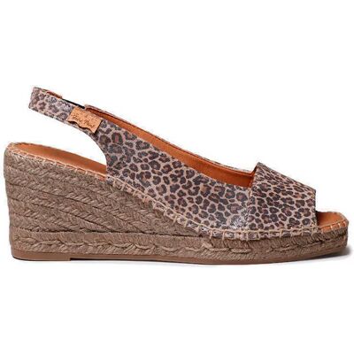 Toni Pons Sandales Compensées En Sparte Flavia-le Leopard EU 38 Femme - Publicité Toni Pons Sandales Compensées En Sparte Flavia-le Leopard EU 38 Femme - Publicité