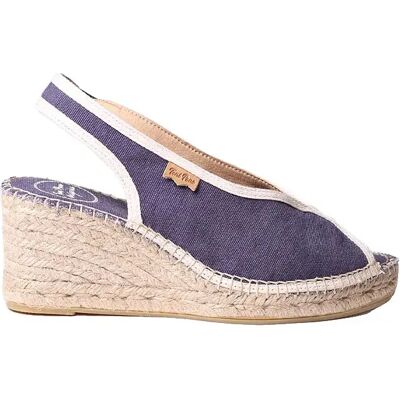 Toni Pons Sandales Compensées En Sparte Lauren Navy / Ecru EU 42 Femme - Publicité Toni Pons Sandales Compensées En Sparte Lauren Navy / Ecru EU 42 Femme - Publicité