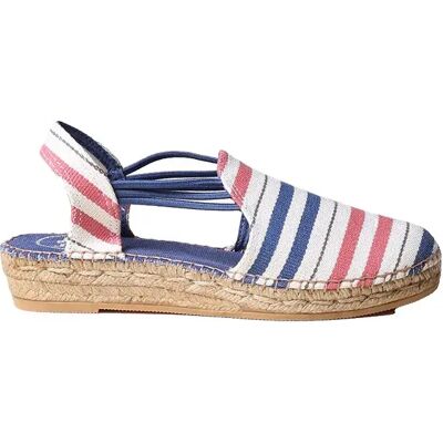 Toni Pons Espadrilles Compensées Norma Blue / Coral EU 35 Femme - Publicité Toni Pons Espadrilles Compensées Norma Blue / Coral EU 35 Femme - Publicité