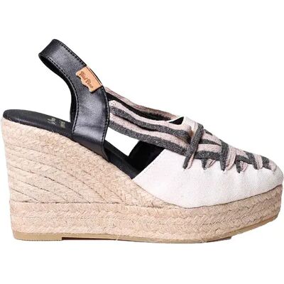 Toni Pons Espadrilles Compensées Patty-nc Ecru / Black EU 41 Femme - Publicité Toni Pons Espadrilles Compensées Patty-nc Ecru / Black EU 41 Femme - Publicité
