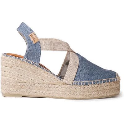 Toni Pons Espadrilles Compensées Toda-nt Denim EU 39 - Publicité Toni Pons Espadrilles Compensées Toda-nt Denim EU 39 - Publicité