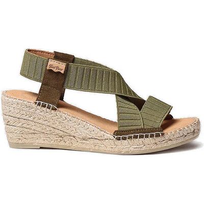 Toni Pons Sandales Compensées En Sparte Tura-tr Khaki EU 41 Femme - Publicité Toni Pons Sandales Compensées En Sparte Tura-tr Khaki EU 41 Femme - Publicité