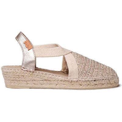 Toni Pons Espadrilles Compensées Vera-rl Platinum EU 37 Femme - Publicité Toni Pons Espadrilles Compensées Vera-rl Platinum EU 37 Femme - Publicité