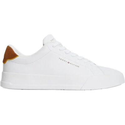 Tommy Hilfiger Baskets Fm0fm05367 White / Brown EU 44 Homme - Publicité Tommy Hilfiger Baskets Fm0fm05367 White / Brown EU 44 Homme - Publicité