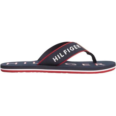 Tommy Hilfiger Tongs Sporty Navy / Red / White EU 41 Homme - Publicité Tommy Hilfiger Tongs Sporty Navy / Red / White EU 41 Homme - Publicité