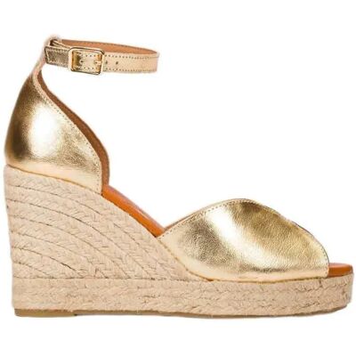 Wonders Espadrilles Compensées Pilar 09 Gold EU 37 Femme - Publicité Wonders Espadrilles Compensées Pilar 09 Gold EU 37 Femme - Publicité
