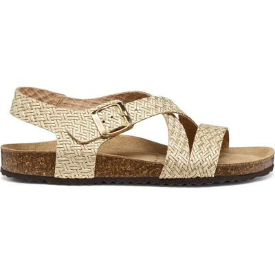 Geox Sandales Brionia Light Gold EU 38 Femme - Publicité Geox Sandales Brionia Light Gold EU 38 Femme - Publicité