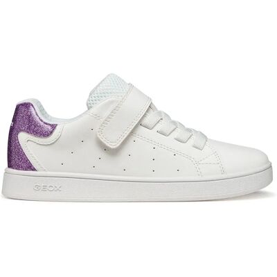 Geox Baskets Eclyper A White / Lilac EU 34 Fille - Publicité Geox Baskets Eclyper A White / Lilac EU 34 Fille - Publicité