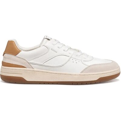 Geox Baskets Sedral Court White / Tan EU 42 Homme - Publicité Geox Baskets Sedral Court White / Tan EU 42 Homme - Publicité