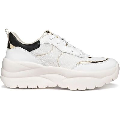 Geox Baskets Xtors White / Light Gold EU 40 Femme - Publicité Geox Baskets Xtors White / Light Gold EU 40 Femme - Publicité