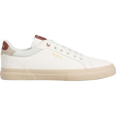 Pepe Jeans Baskets Kenton Coast Ivory White EU 41 Homme - Publicité Pepe Jeans Baskets Kenton Coast Ivory White EU 41 Homme - Publicité