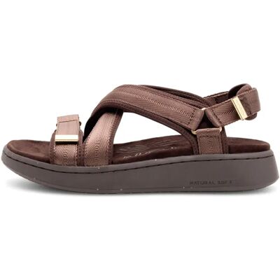 Woden Sandales Line Cross Chocolate EU 36 Femme - Publicité Woden Sandales Line Cross Chocolate EU 36 Femme - Publicité