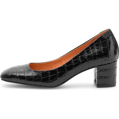 Woden Bottines à Talons Marie Low Croco Black EU 39 Femme - Publicité Woden Bottines à Talons Marie Low Croco Black EU 39 Femme - Publicité