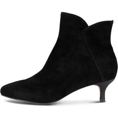 Woden Bottines à Talons Saga Zip S Black EU 38 Femme - Publicité Woden Bottines à Talons Saga Zip S Black EU 38 Femme - Publicité