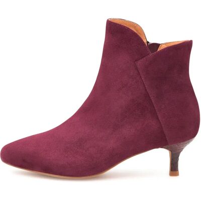 Woden Bottines à Talons Saga Zip S Cherry EU 36 Femme - Publicité Woden Bottines à Talons Saga Zip S Cherry EU 36 Femme - Publicité
