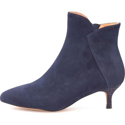 Woden Bottines à Talons Saga Zip S Dark Navy EU 40 Femme - Publicité Woden Bottines à Talons Saga Zip S Dark Navy EU 40 Femme - Publicité