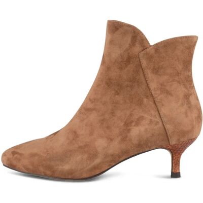 Woden Bottines à Talons Saga Zip S Tan EU 40 Femme - Publicité Woden Bottines à Talons Saga Zip S Tan EU 40 Femme - Publicité