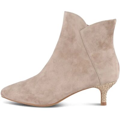 Woden Bottines à Talons Saga Zip S Taupe EU 41 Femme - Publicité Woden Bottines à Talons Saga Zip S Taupe EU 41 Femme - Publicité
