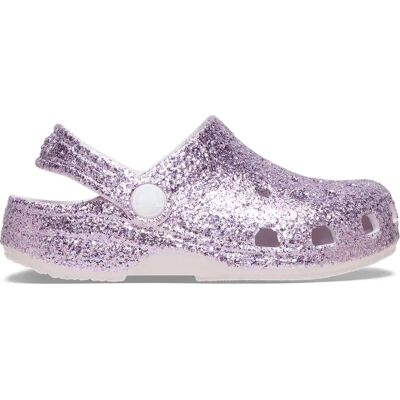 Crocs Sabots Classic Chunky Glitter Toddler Grape Ice EU 27-28 Garçon,Fille - Publicité Crocs Sabots Classic Chunky Glitter Toddler Grape Ice EU 27-28 Garçon,Fille - Publicité