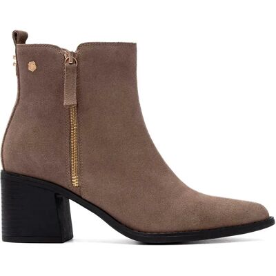 Carmela Bottines à Talons 16425703 Taupe EU 40 - Publicité Carmela Bottines à Talons 16425703 Taupe EU 40 - Publicité