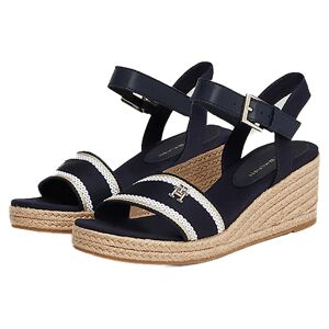 Tommy Hilfiger Webbing Wedge Espadrilles Doré EU 37 Femme Doré