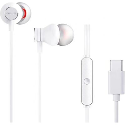 Casque intra-auriculaire Aiwa ESTM-50USB-C/WT - avec Microphone - USB Type-C - Blanc - Publicité Casque intra-auriculaire Aiwa ESTM-50USB-C/WT - avec Microphone - USB Type-C - Blanc - Publicité