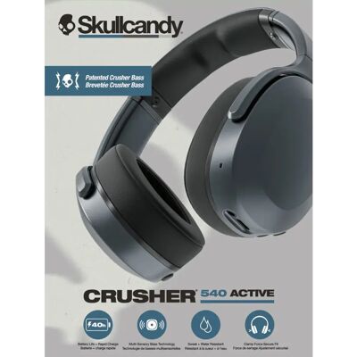 Skullcandy Casque Sans Fil Crusher 540 Black Coal One Size unisex - Publicité Skullcandy Casque Sans Fil Crusher 540 Black Coal One Size unisex - Publicité