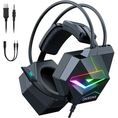 Onikuma Casque Audio X20 Black One Size unisex - Publicité Onikuma Casque Audio X20 Black One Size unisex - Publicité
