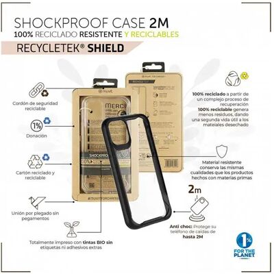 Coque Shockproof Recycletek MUVIT MCSPS0016 - iPhone 14 Plus - Publicité Coque Shockproof Recycletek MUVIT MCSPS0016 - iPhone 14 Plus - Publicité