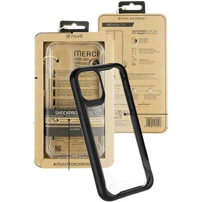 Coque Muvit MCSPS0015 Transparente Écologique pour iPhone 14 Pro - Publicité Coque Muvit MCSPS0015 Transparente Écologique pour iPhone 14 Pro - Publicité