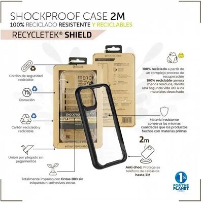 Coque Muvit Modèle MCSPS0017 Transparente Antichocs - Accessoire Téléphone - Publicité Coque Muvit Modèle MCSPS0017 Transparente Antichocs - Accessoire Téléphone - Publicité