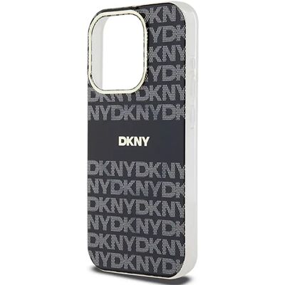 Coque DKNY pour iPhone 15 Pro Max MagSafe - Noir & Motif - Publicité Coque DKNY pour iPhone 15 Pro Max MagSafe - Noir & Motif - Publicité