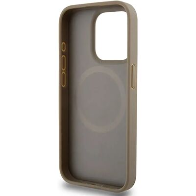 Coque DKNY en Cuir & MagSafe pour iPhone 15 Pro Max - Marron - Publicité Coque DKNY en Cuir & MagSafe pour iPhone 15 Pro Max - Marron - Publicité