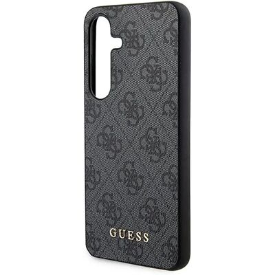 Coque dure noire Guess Galaxy S24 - Logo 4G Metal Gold - Publicité Coque dure noire Guess Galaxy S24 - Logo 4G Metal Gold - Publicité