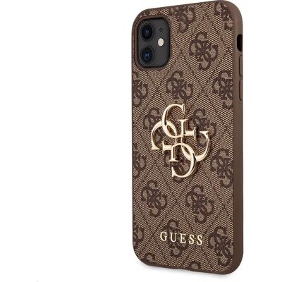 Guess Coque De Téléphone Pu 4g Metal Logo Iphone 11 Brown One Size - Publicité Guess Coque De Téléphone Pu 4g Metal Logo Iphone 11 Brown One Size - Publicité