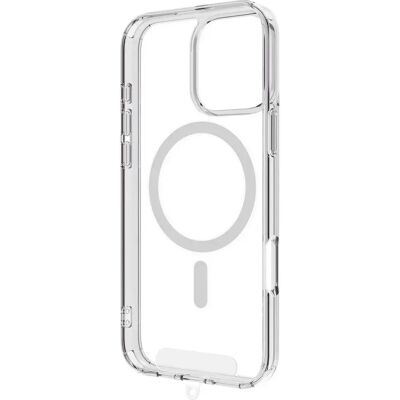 Coque Muvit Recycletek Magsafe Transparente pour iPhone 16 Pro - Étui téléphone - Publicité Coque Muvit Recycletek Magsafe Transparente pour iPhone 16 Pro - Étui téléphone - Publicité