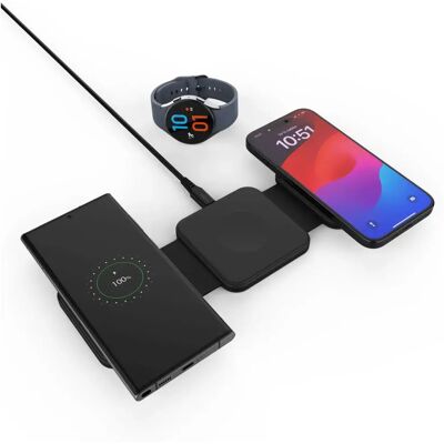 FIXED - FIXFLE-SA-BK - 2x15W 3W - Wireless Charger - Publicité FIXED - FIXFLE-SA-BK - 2x15W 3W - Wireless Charger - Publicité