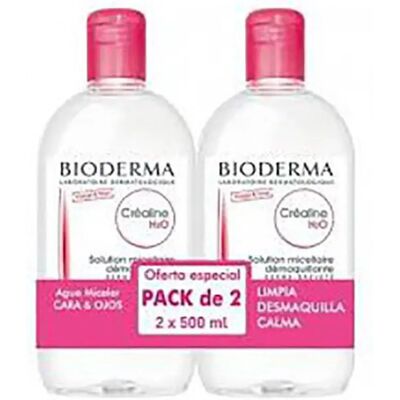 Bioderma Sensibio H2O Solution Nettoyante Douce - 2x500ml - Publicité Bioderma Sensibio H2O Solution Nettoyante Douce - 2x500ml - Publicité