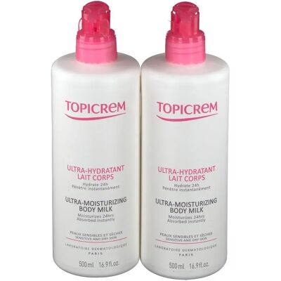 Topicrem Ultra Hydratant Lait Corps - Lait Corps - Publicité Topicrem Ultra Hydratant Lait Corps - Lait Corps - Publicité