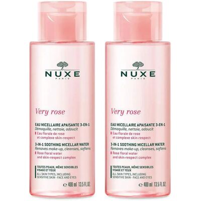 Eau micellaire Very Rose Nuxe - Apaisante 3-en-1 - 800ml - Publicité Eau micellaire Very Rose Nuxe - Apaisante 3-en-1 - 800ml - Publicité