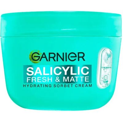Garnier Crème Pour Le Visage Salicylic Fresh & Matte Hydrating Sorbet 85 Ml Green / White One Size - Publicité Garnier Crème Pour Le Visage Salicylic Fresh & Matte Hydrating Sorbet 85 Ml Green / White One Size - Publicité