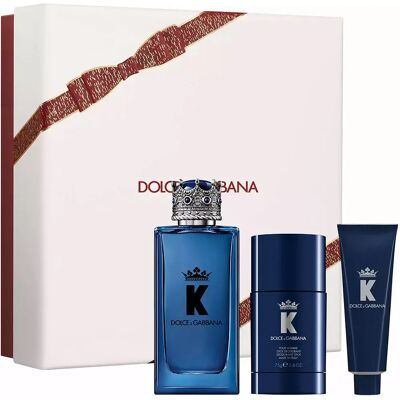 Dolce & Gabbana Eau De Parfum K By Dolce&gabbana Edp 100 Ml + 75 Ml + 50 Ml-giftset Blue / Gold One Size male - Publicité Dolce & Gabbana Eau De Parfum K By Dolce&gabbana Edp 100 Ml + 75 Ml + 50 Ml-giftset Blue / Gold One Size male - Publicité