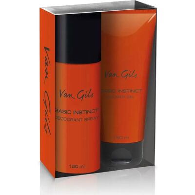 Van Gils Coffret Cadeau Basic Instinct Deodorant Spray 150 Ml & Shower Gel 150 Ml Black / Purple One Size unisex - Publicité Van Gils Coffret Cadeau Basic Instinct Deodorant Spray 150 Ml & Shower Gel 150 Ml Black / Purple One Size unisex - Publicité