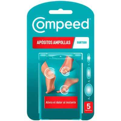 Compeed Pansements Ampoules 3 Size 5 Unités One Size - Publicité Compeed Pansements Ampoules 3 Size 5 Unités One Size - Publicité