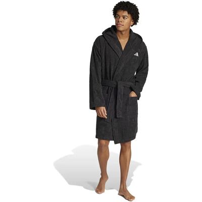 Adidas Peignoir Hooded Dressing Gown Black M Homme,Femme - Publicité Adidas Peignoir Hooded Dressing Gown Black M Homme,Femme - Publicité